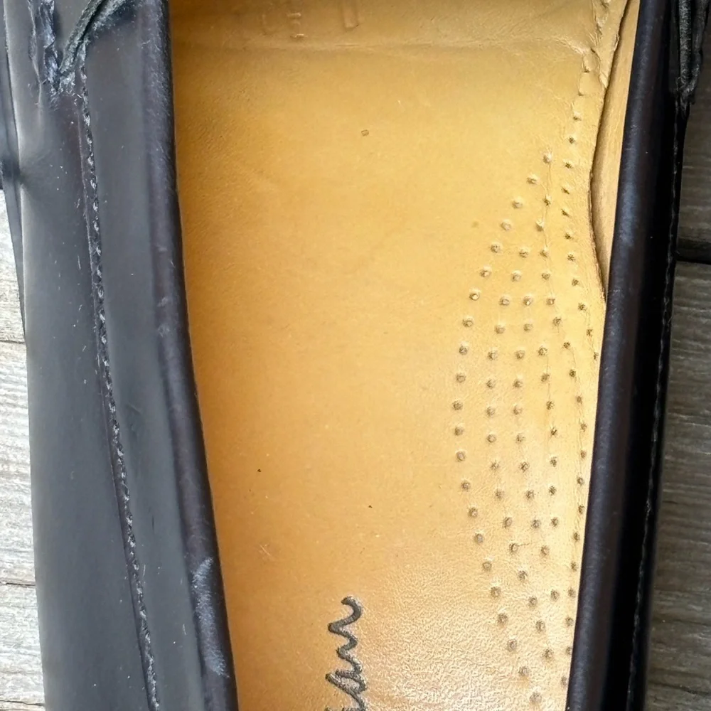 Cole Haan Mens Tassel Comfort Leather Black Loafers Shoes 10.5D - Picture 5 of 8